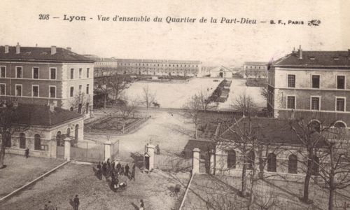 Ancienne caserne du quartier Lyon Part-Dieu, 19e siècle. © Crédits Archives du Grand Lyon.