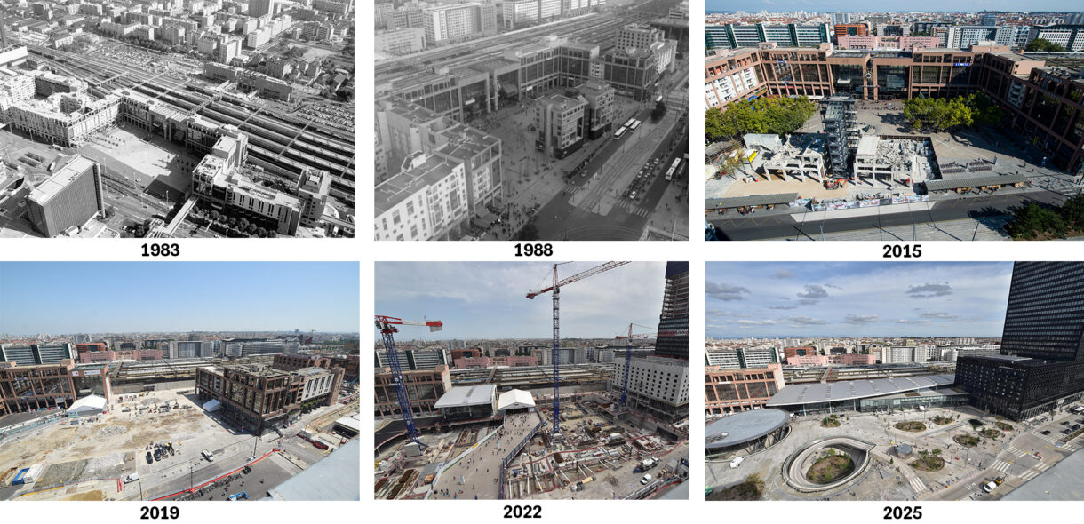 Chronologie évolution chantier place Béraudier