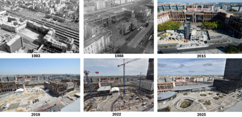 Chronologie évolution chantier place Béraudier